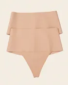 2-Pack FusedContour High-Tech High-Waisted Sculpting Thongs