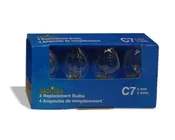 4 pk Clear C7 Replacement Bulbs