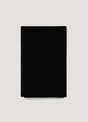 Cashmere Ribbed Scarf in Black