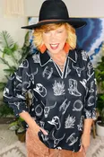 Boots And Doodles Top - T027BK