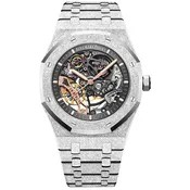 ROYAL OAK FROSTED GOLD DOUBLE BALANCE WHEEL OPENWORKED