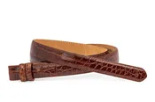1" Glazed Alligator Slide Belt (No Holes) Strap for Compression Buckles Only