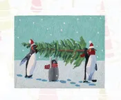 Carry That Tree Penguin Rug