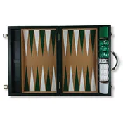 Classic Green Champion Attaché Backgammon