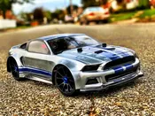 0175 Delta Plastik 1/8 Mustang GT Body - Clear 1.5mm (Fits Slash 4x4)