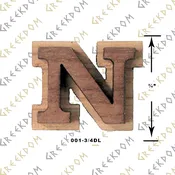 Extra Small Double-Raised Wooden Letters Peel -n- Stick