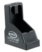 ADCO ST1 Super Thumb ST1 Mag Loader Double Stack Style made of Polymer with Black Finish for Multi-Caliber Pistols