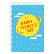 Happy Sun in the Sky Custom Father's Day Card