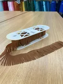 2" TAN SUEDE FRINGE TRIM