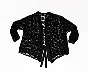 1890s Victorian Black Lace Blouse — TRASH