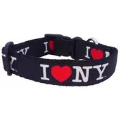 All Star Dogs I Love New York Dog Collar ( Medium 12''-20'')