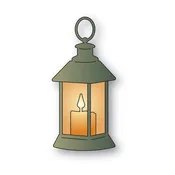 Antique Lantern die by memory box 94924