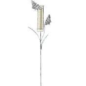 38" Metal Garden Friend Yard Stake with Rain Gauge