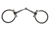 AJ Tack Antique Brown Offset Dee Snaffle Bit