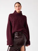 Ahlam Turtleneck Embroidered Sweater