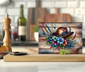 Cowgirl Hat - Cutting Board - Sublimation Transfer