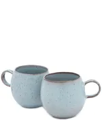 Southern Living Astra Collection Glazed Belly Coffee Mugs, Set of 2