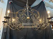 Antique Iron Dining Room Table 6-Light Chandelier GA21164