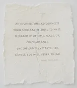 An Invisible Thread Handmade Paper Print