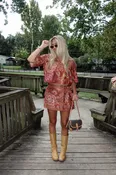 Autumn Muse Floral Shorts