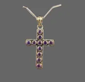 Amethyst Sterling Silver Cross