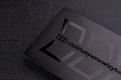 Black Metal Business Cards
