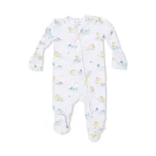 2 Way Zipper Footie - Frog And Duck Pond