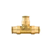 1/4″ x 1/4″ x 1/4″ DOT Push-to-Connect Union Tee – Brass/Composite