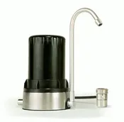 Ayro HT Plus – Countertop Water Filter with Alkaline Minerals & Antioxidants – Black Brushed Stainless