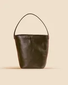 The Chelsea Mini -Olive Leather Bucket Bag