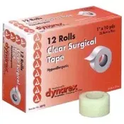 Dynarex Transparent Surgical Tape, 1/2" x 10 Yards