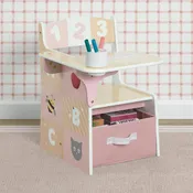 123 Numbers Chair Desk with Storage Bin
