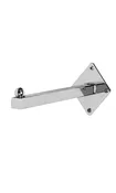 12 inch Chrome Straight Faceout Wall Mount