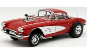 Acme 1:18 1961 Chevrolet Corvette Gasser in Red White Two Tone