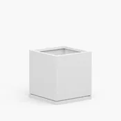 Aluminum Cube Planter with Drip Tray - 12in x 12in x 12in