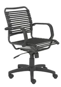 euro Style Bungie Flat Mid Back Office Chair