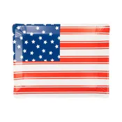 American Flag Paper Plate (8 ct)