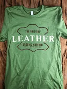 DG LeatherCraft “Leather” Graphic T-Shirt -Green