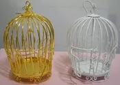 Hanging Miniature Bird Cage – Gold (SD Size)