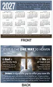 2027 Calendar Card: One Way