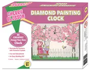 Cherry Blossom Diamond Painting Clock