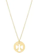 16" Necklace Gold Guardian Angel [N16GGAGD]