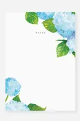 2021 Chubby Notepad - Hydrangea Blooms