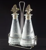 Mikasa 'Diamond Fire' Oil and Vinegar Cruet Set with Stand