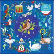 12 Days Wreath - 500 Piece Jigsaw Puzzle by Galison