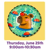 Capybara Bubble Plate Summer Class