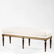 AMALIA black Italian bench