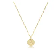 16" Be You Gold Disc Necklace
