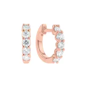 Classic Diamond Huggie Earrings