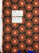 010226-F-X Orange/pink flowers, Quilting Cotton; 44" wide, by the yard — FabMo